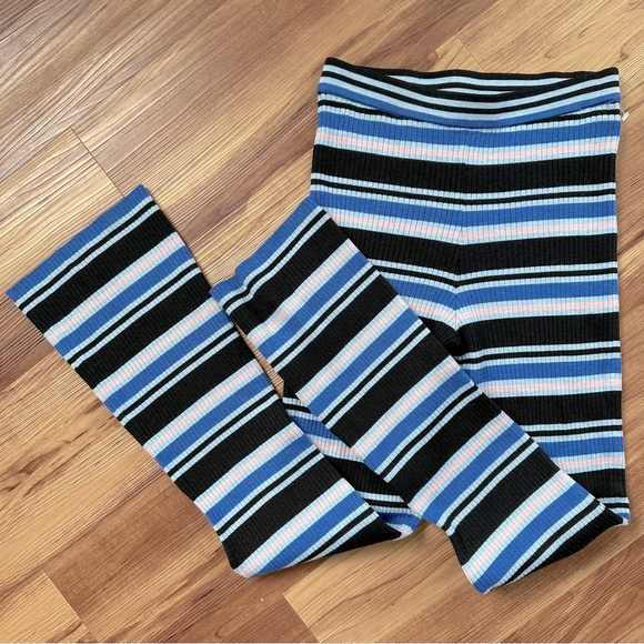 UNIQLO x MARNI Merino Blend Semi Flare Knitted Pants in Blue Sz. Small - Picture 13 of 15